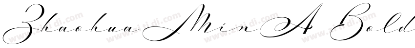 ZhaohuaMinA Bold字体转换